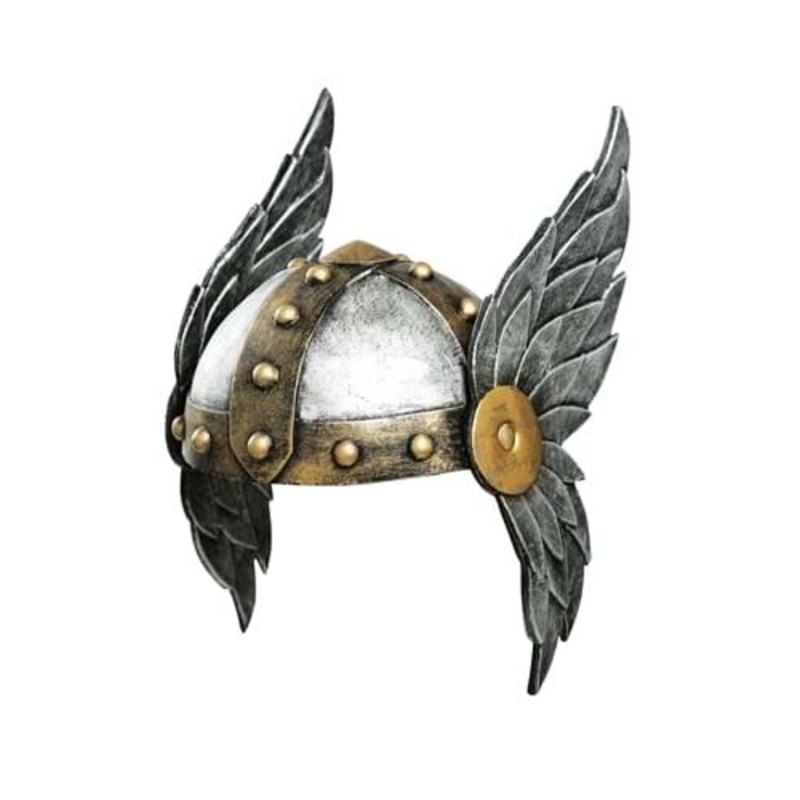 Women's Open Face Winged Costume Helmet Standard