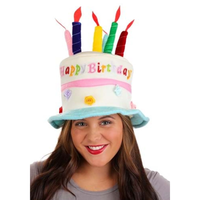 Adult Birthday Cake Plush Hat Standard