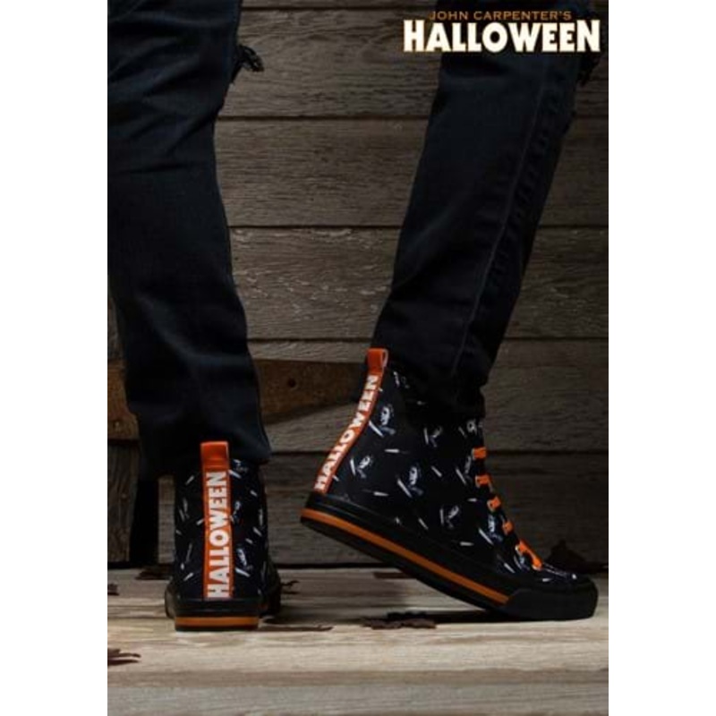 Adult Michael Myers Halloween High Top Shoes Size 5