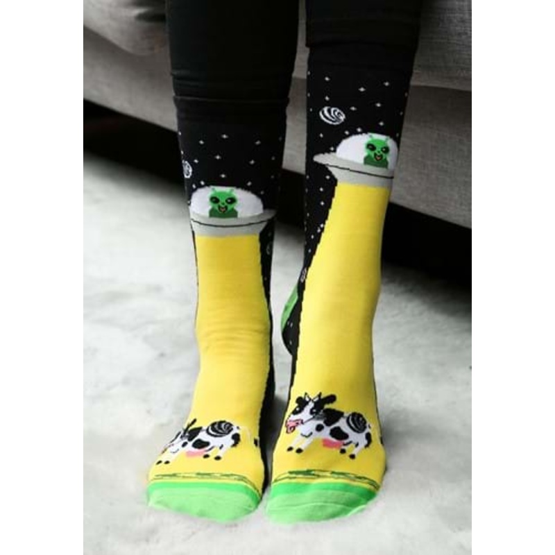 Alien Abduction Socks for Adults Standard