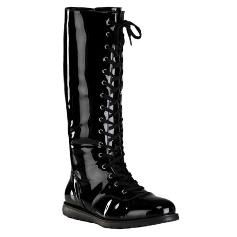 Black Wrestling Costume Adult Boots Size 8