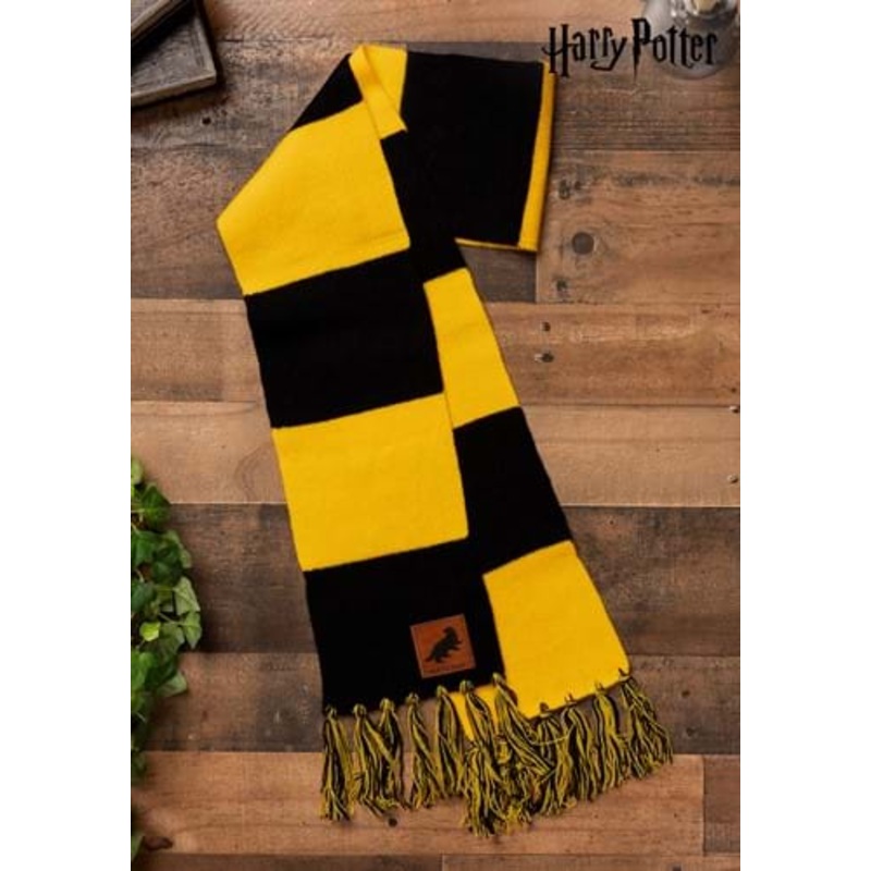Hufflepuff House Striped Scarf for Adults Standard