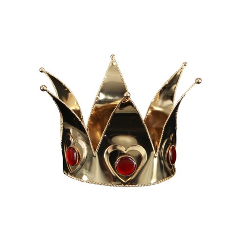Mini Queen of Hearts Costume Crown for Adults Standard