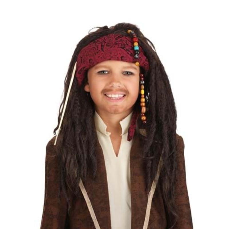 Realistic Pirate Wig for Kids Standard
