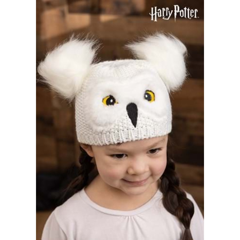 Toddler Harry Potter Hedwig White Knit Hat Standard
