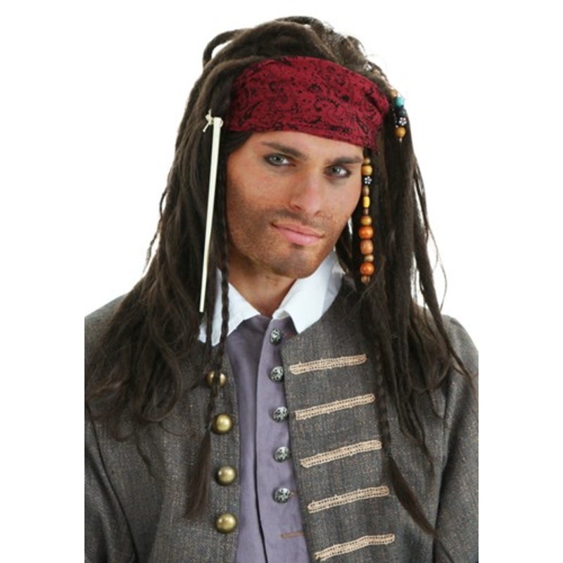 Authentic Pirate Wig for Adults Standard