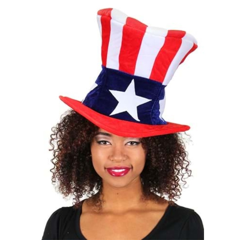 Giant Uncle Sam Plush Hat Standard