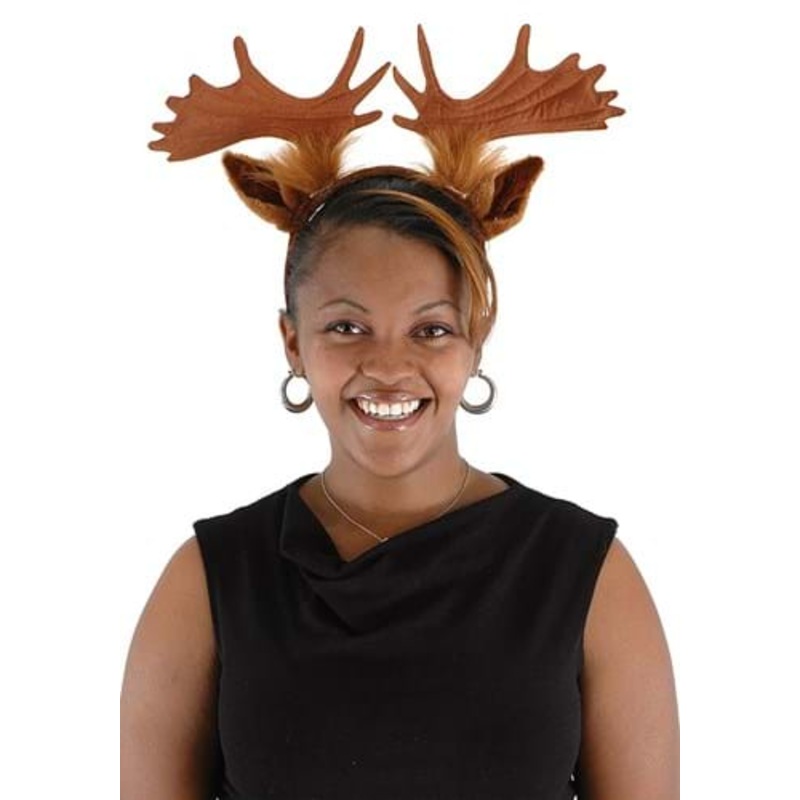 Moose Ears & Antlers | Costume Headband Standard