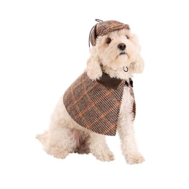 Sherlock Holmes Costume for Pets XS