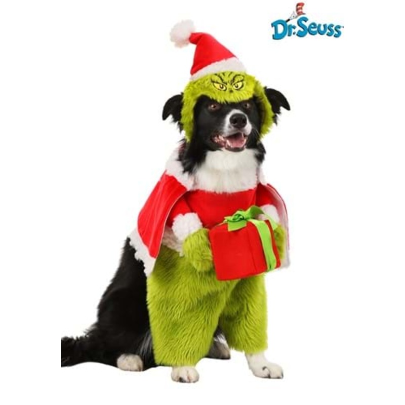 The Grinch Santa Pet Costume XS