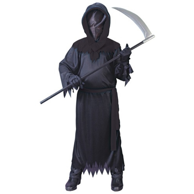 Child Black Faceless Ghost Costume