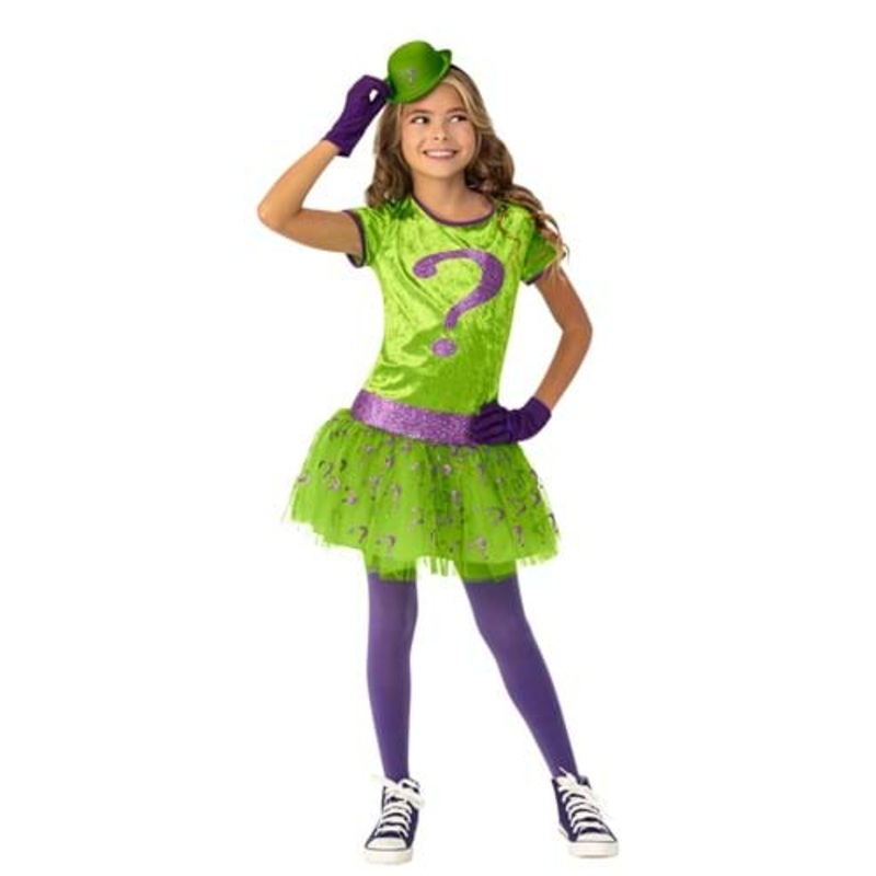 Girls' Super Villains Riddler Costume