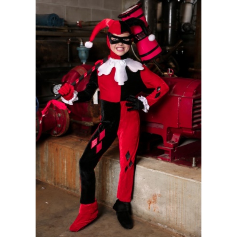 Kid's Harley Quinn Jumpsuit Costume