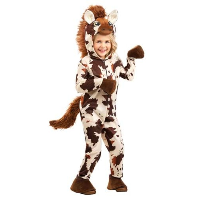 Toddler Deluxe Brown Spotted Horse Costume