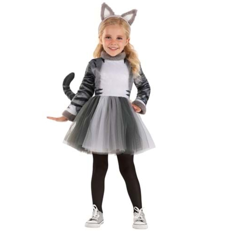 Toddler Tabby Cat Costume Dress for Girls