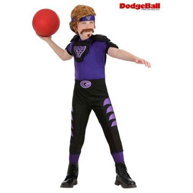 Boy's Dodgeball Purple Cobra Costume