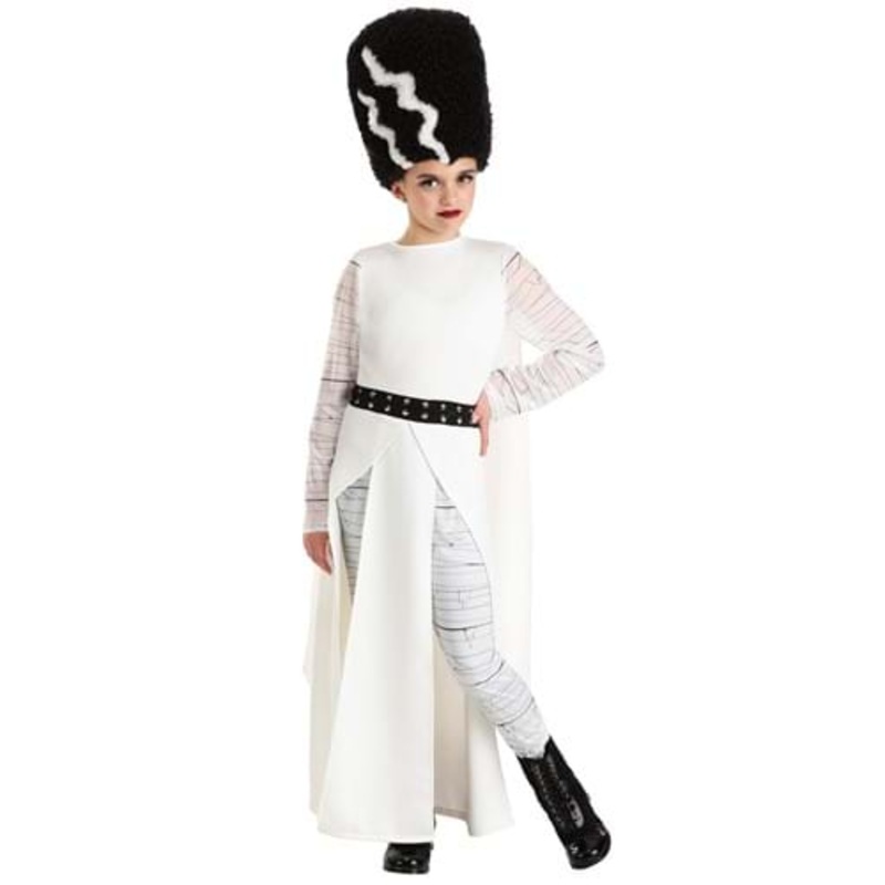 Girl's Modern Bride of Frankenstein Costume Dress