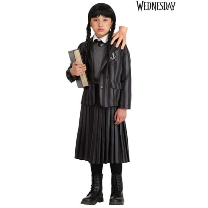 Girl's Nevermore Academy Wednesday Costume
