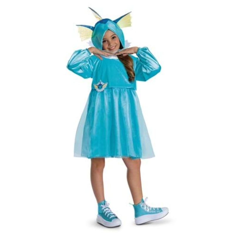 Girl's Pokmon Vaporeon Hooded Costume Dress