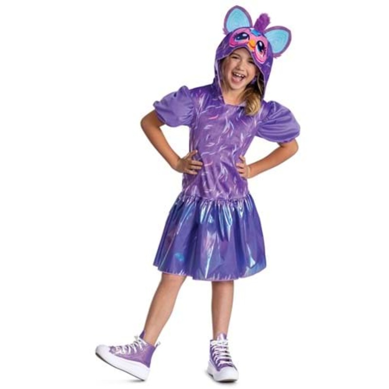 Girl's Purple Furby Costume Dress