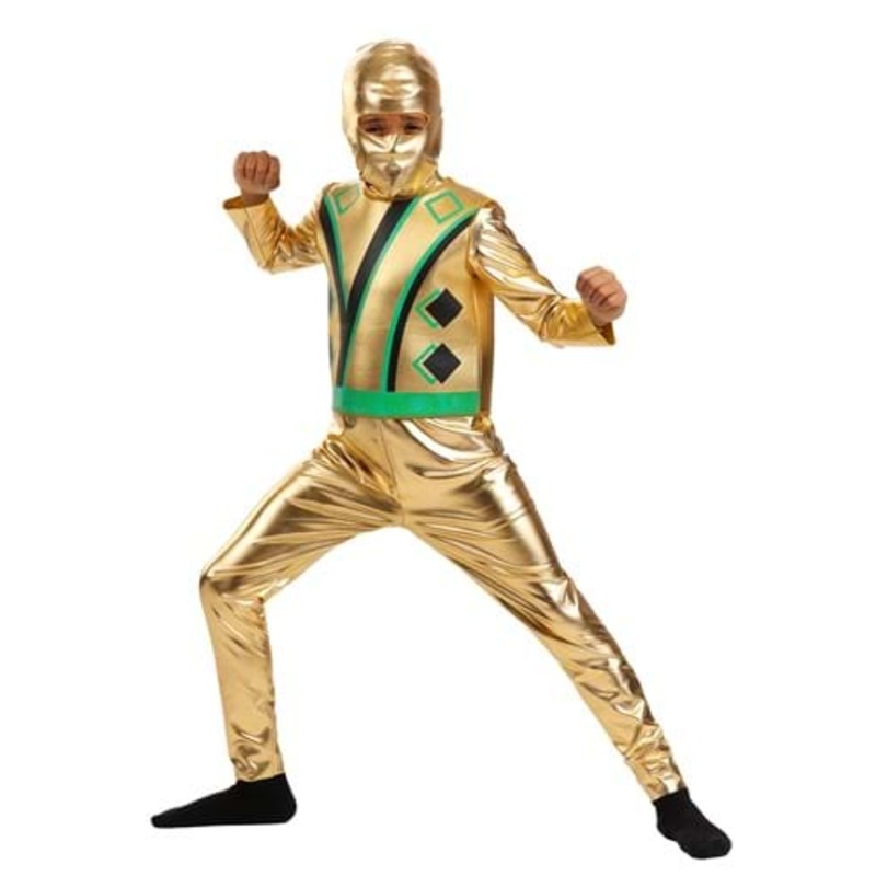 Kid's Gold Ninja Master Costume