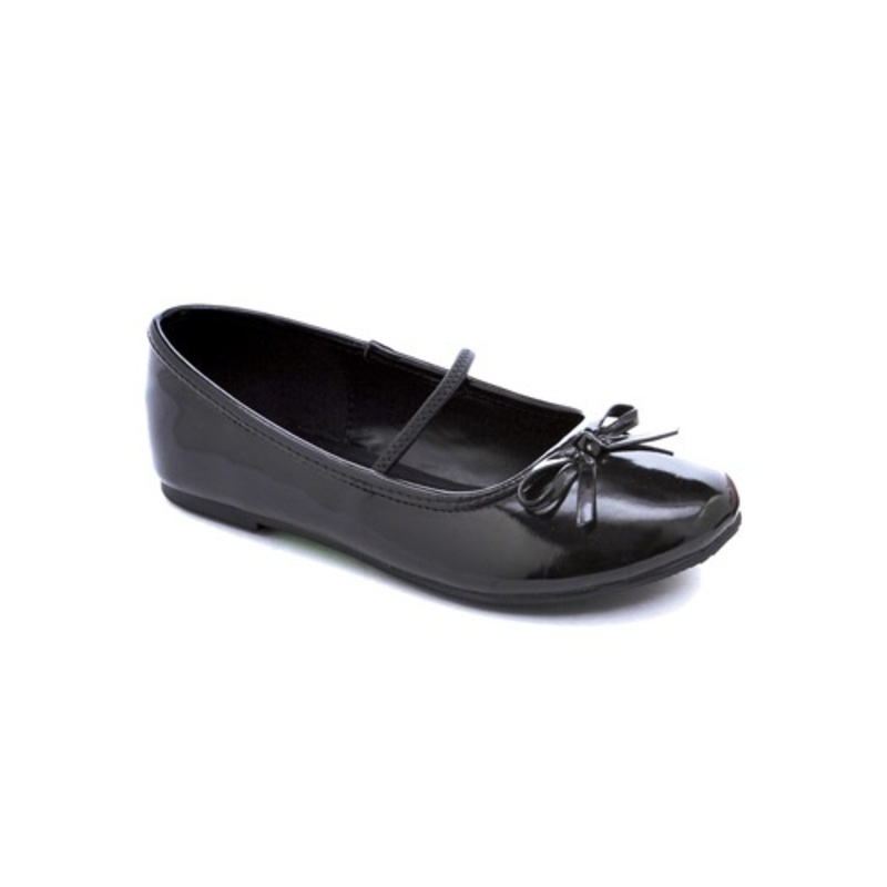 Black Ballet Costume Flats for Girls X-Small (9-10)