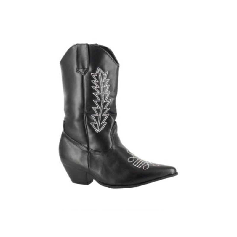 Black Cowboy Boots for Kids X-Small (9-10)