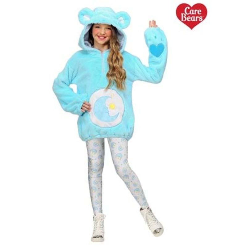 Care Bears Deluxe Bedtime Bear Tween Hoodie Costume Medium
