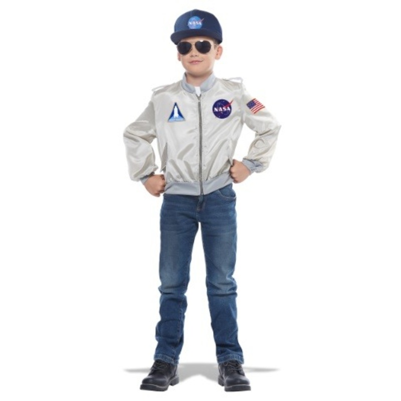 Child's NASA Flight Jacket Costume Medium