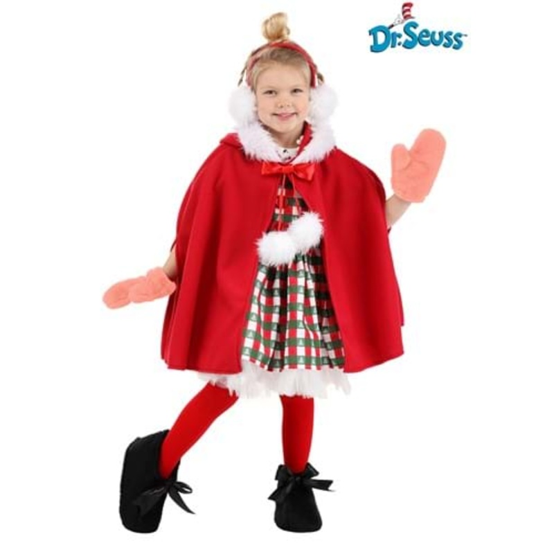 Dr. Seuss Deluxe Storybook Toddler Cindy Lou Who Costume 2T