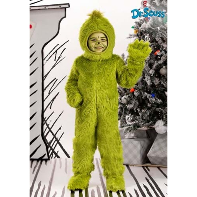 Dr. Seuss Grinch Open Face Toddler Costume 2T