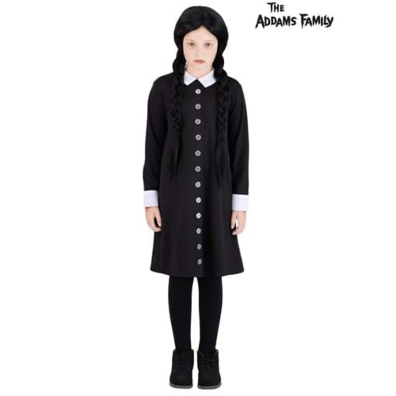 Girl's Essential Wednesday Addams Costume