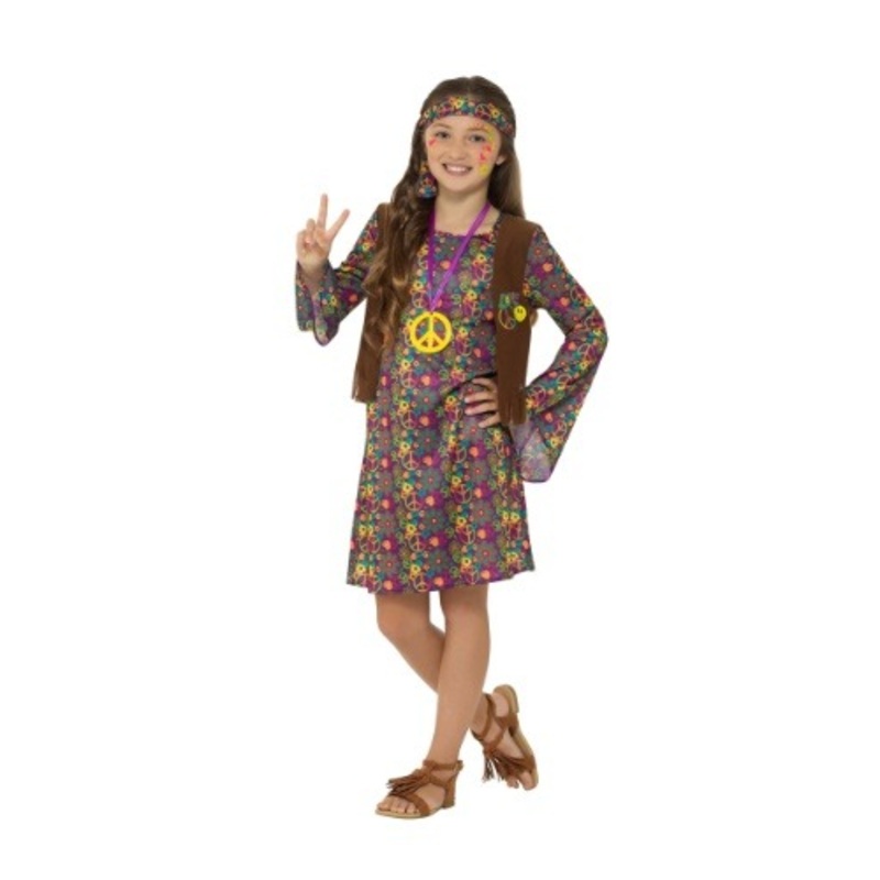 Girl's Hippie Costume Small