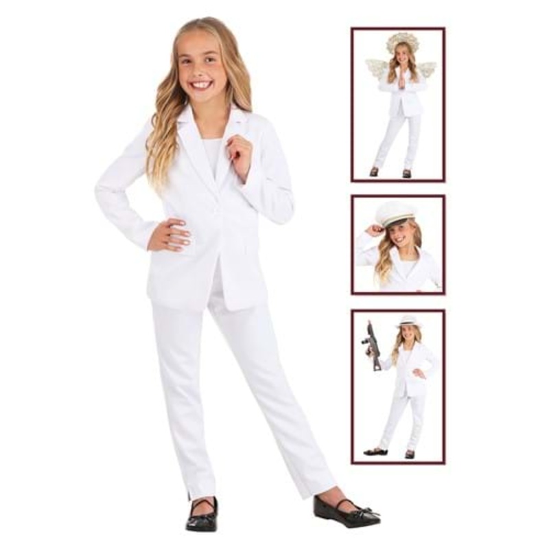 Girl's Suit - White Small - Sold out