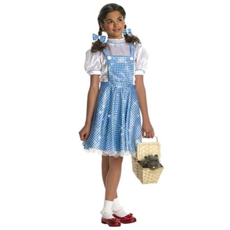 Girls Sequin Dorothy Costume Medium