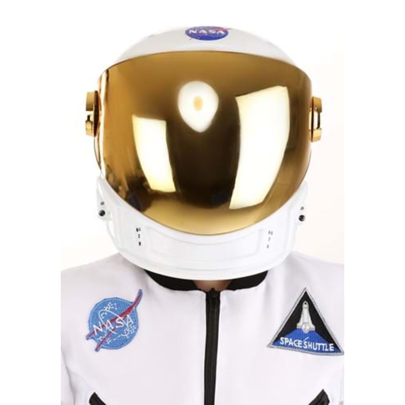 Kid's Deluxe Astronaut Cosmonaut Gold Costume Helmet Standard