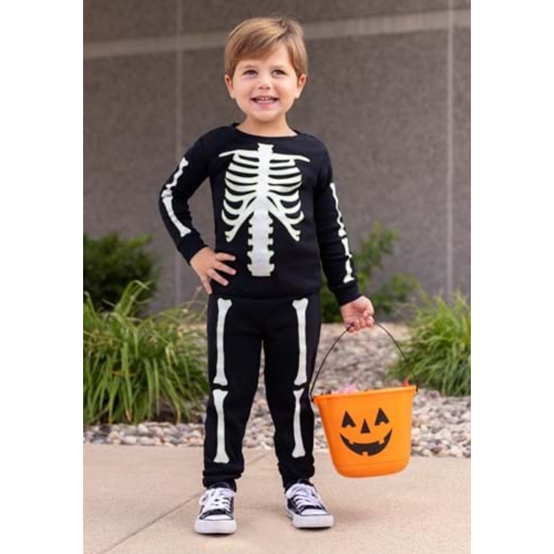 Skeleton 2 Piece Jogger Sleep Set for Toddlers 2T