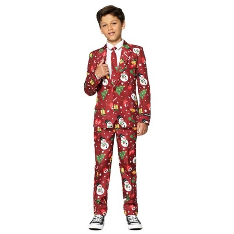 Suitmeister Christmas Red Light Up Boy's Suit Medium