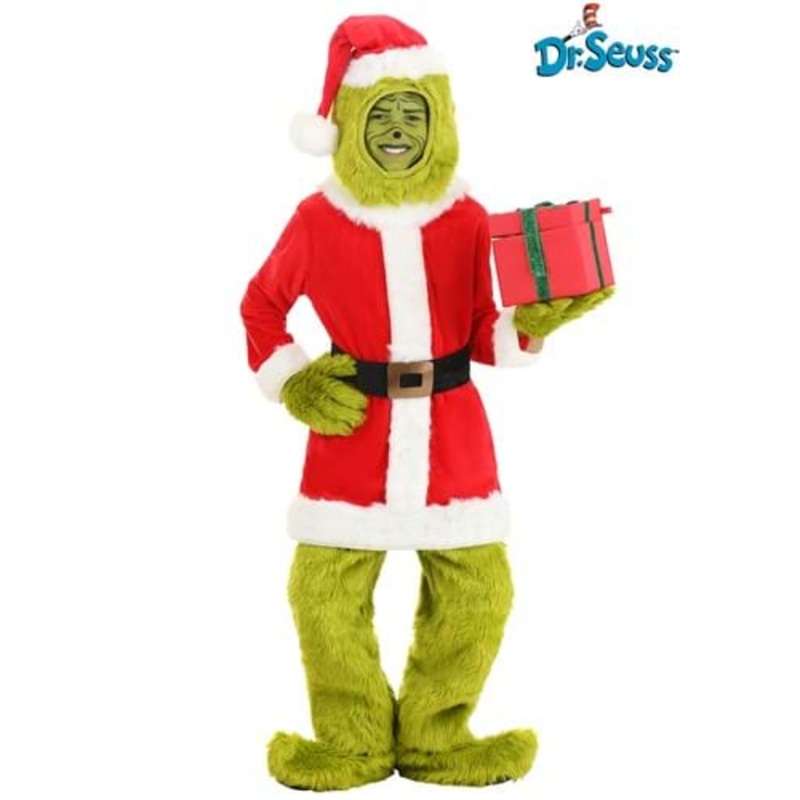 The Grinch Santa Open Face Costume for Kids X-Small