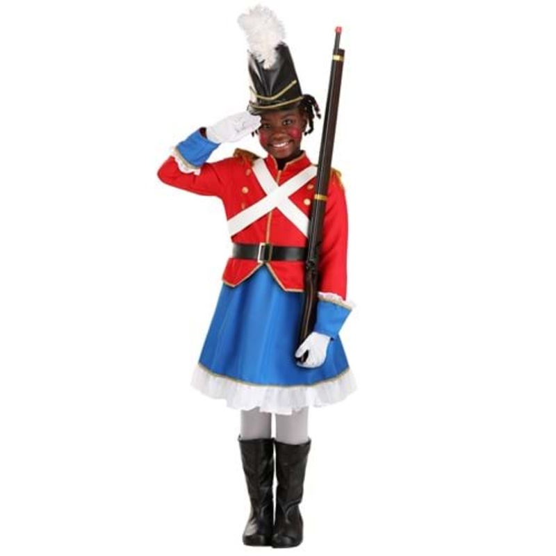 Toy Soldier Costume Dress for Girls Small