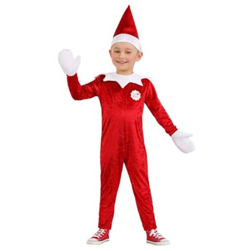 Boy's Toddler Deluxe Elf on the Shelf Costume 2T