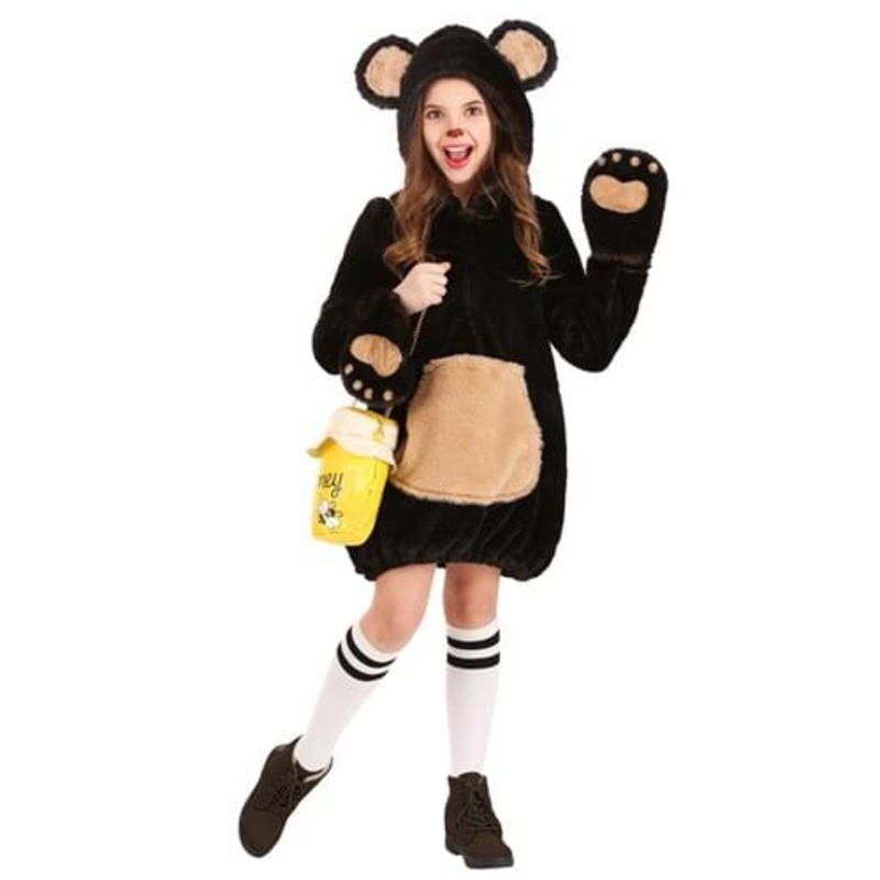 Cozy Brown Bear Costume for Girls X-Large