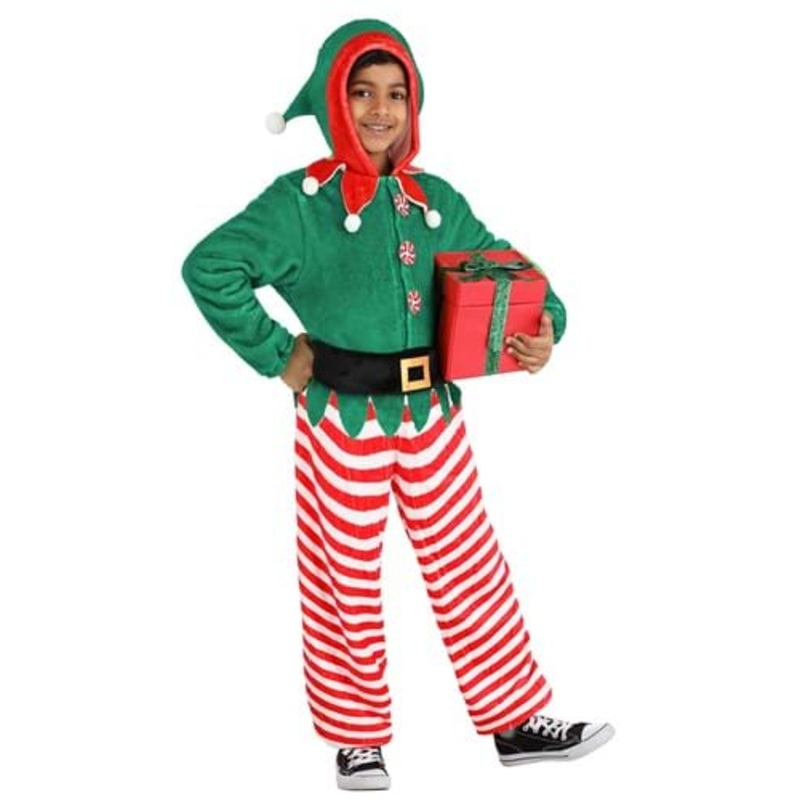 Elf Kid's Jumpsuit Costume Small