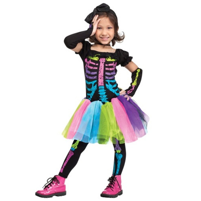 Funky Punky Bones Costume for Toddlers Large (3T