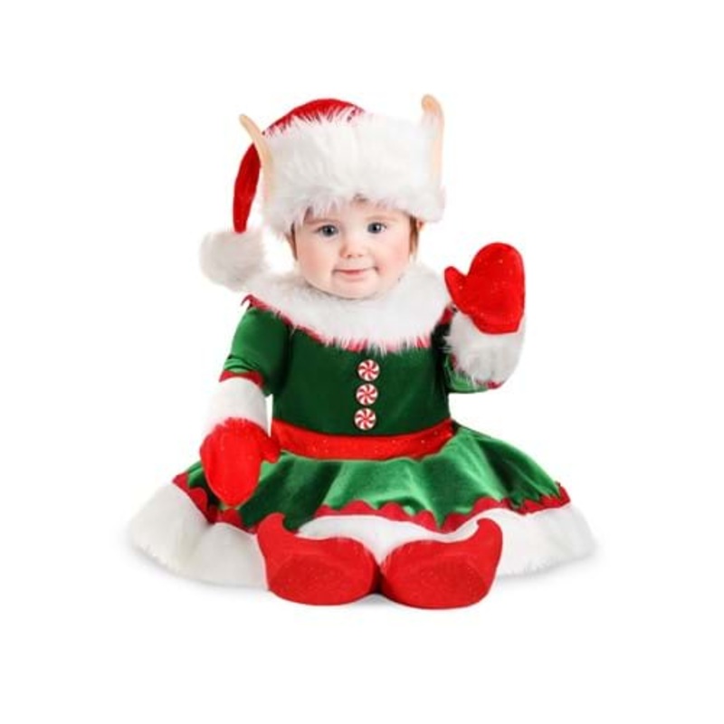 Girl's Christmas Elf Infant Costume 0/3 Months