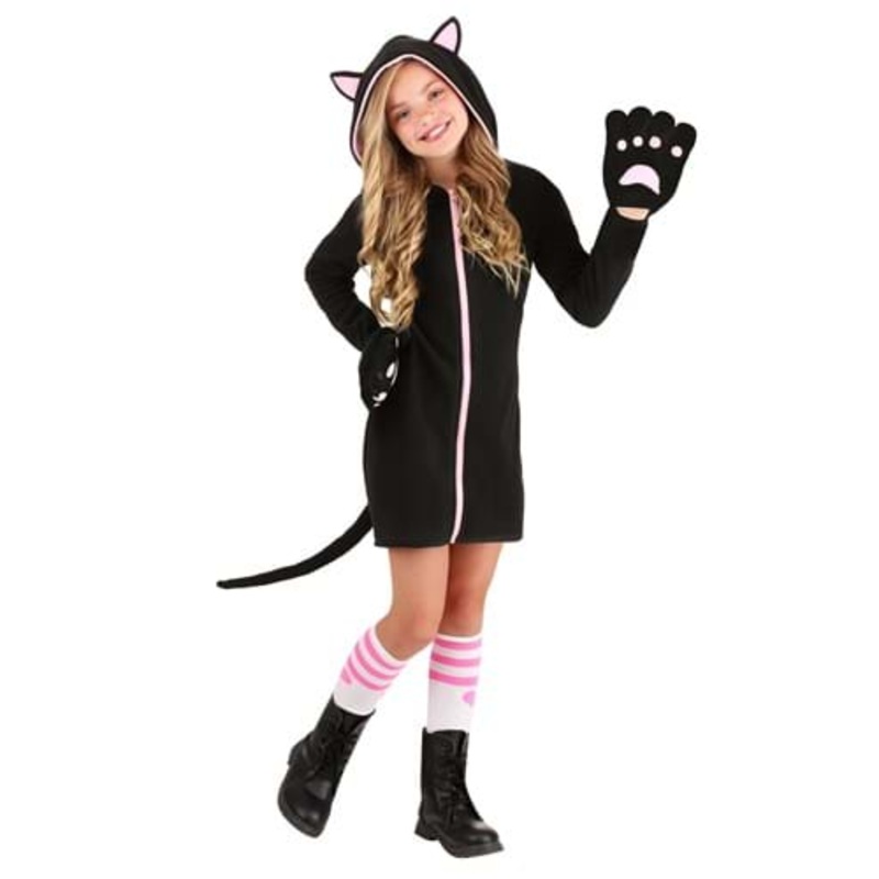 Girl's Midnight Kitty Costume Medium