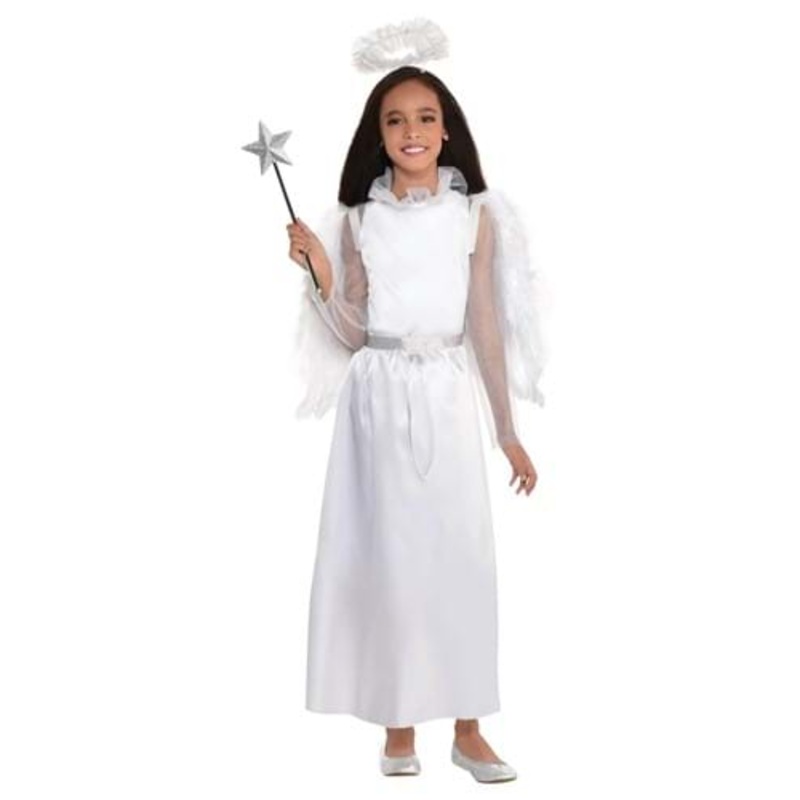Girl's Starlight White Angel Costume Small
