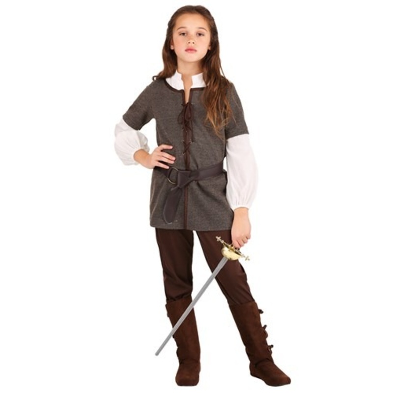 Girls Wolf Girl Costume Small