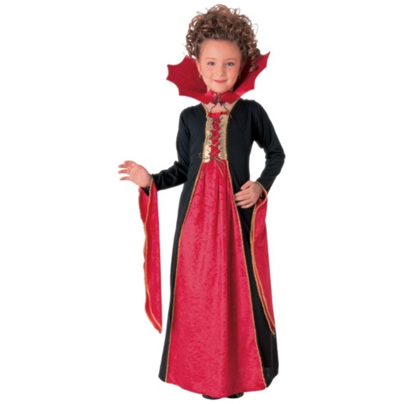 Gothic Vampiress Costume for Children Large