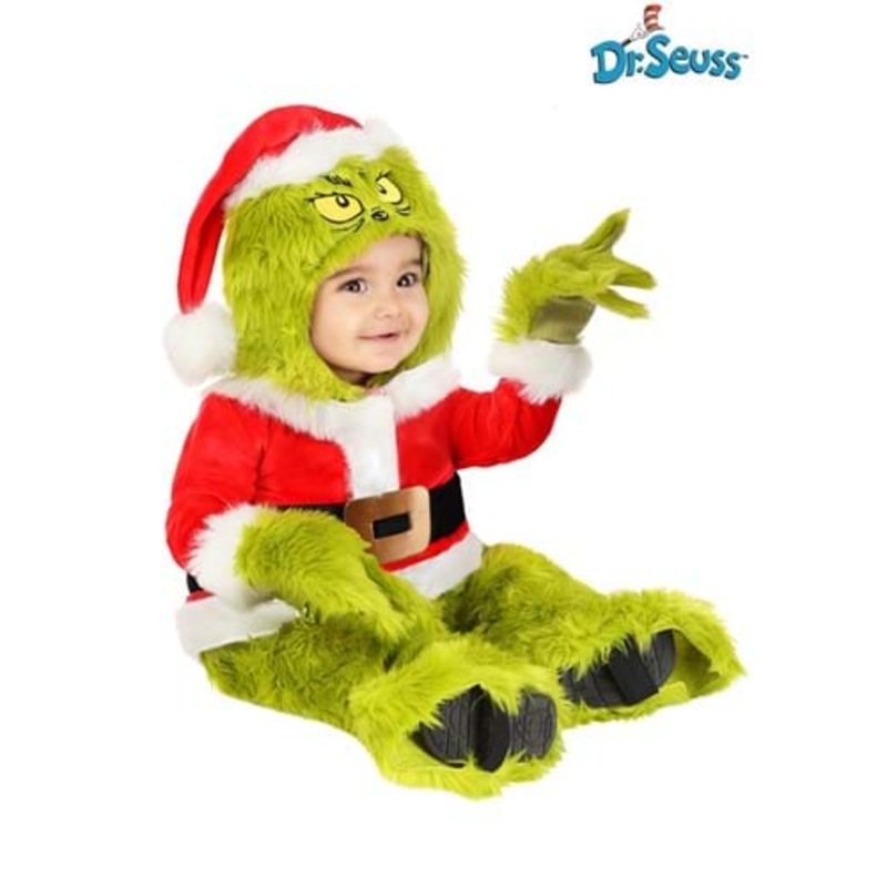Infant Dr. Seuss Grinch Santa Claus Costume 0/3 Months